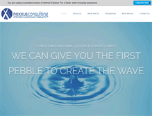 Tablet Screenshot of nexxusconsulting.com